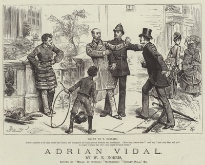 Adrian Vidal, by W E Norris by Frederick Barnard